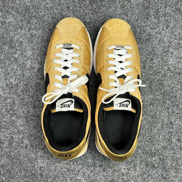 Nike Cortez‎ Basic Nylon Sneakers Men\'s Size 13 Yellow Gold Suede Retro Athletic main image 11